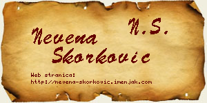 Nevena Skorković vizit kartica
